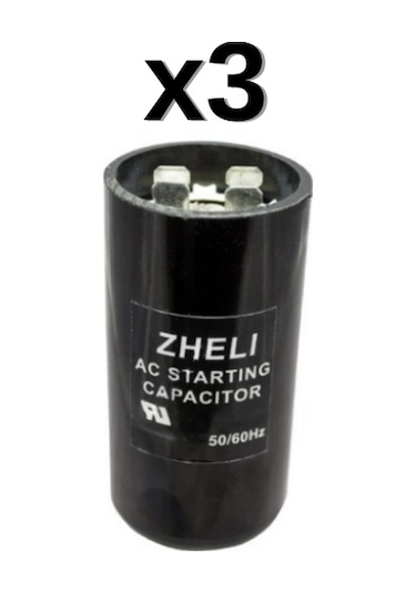 3'lü Zheli 130-156 Μf 36x70 Mm 220 Acv İlk Hareket/kalkış Kondansatörü