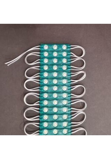 20 Adet Mercekli Modül Led Yeşil 1,2w 12volt