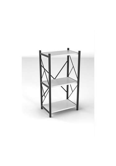 Venice Banyo Düzenleyici Banyo Dolabı Çok Amaçlı Dolap 3 Katlı Metal Mutfak Düzenleyici Beyaz