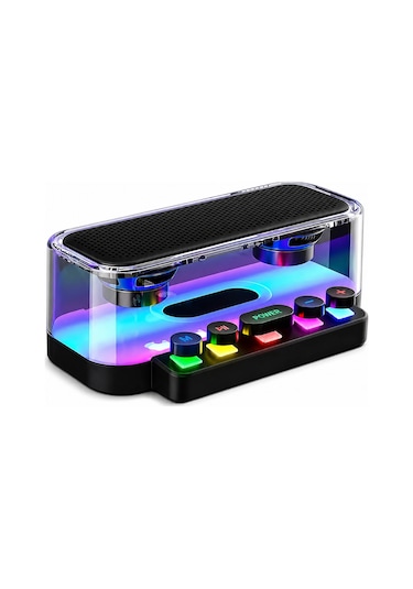 Jrl Z6 Rgb Işıklı Kablosuz Bluetooth Hoparlör - Mekanik Klavye Tuşlu, Speaker