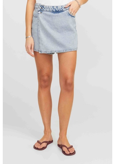 Jjxx Jxgreta Hw Denım Skort Dn Mavi Kadın Şort Mavi