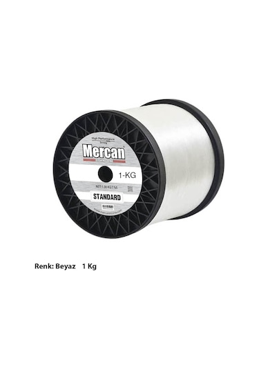 Mercan Standart 1 KG Beyaz Bobin Misina