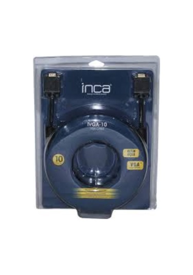Inca Ivga-10 10Mt Vga Kablo Altın Uçlu Blister