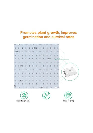 Dofolink 169 Led Kırmızı-mavi Spektrum Bitki Büyüme Lambası, İç Mekan Fide Yetiştirme Işığı, 100-277v, 12w Avrupa Standartı Şarj Aleti Diğer