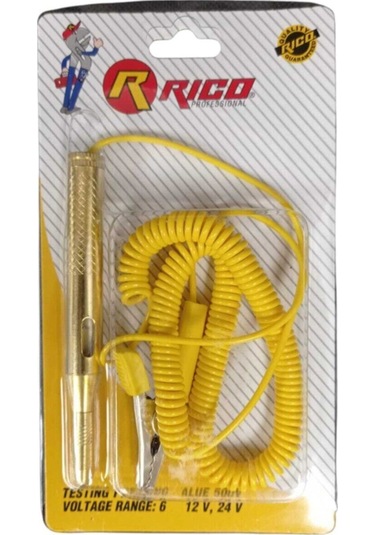 Rico Oto Kontrol Kalemi Metal Spiral Kablolu 6-24 V