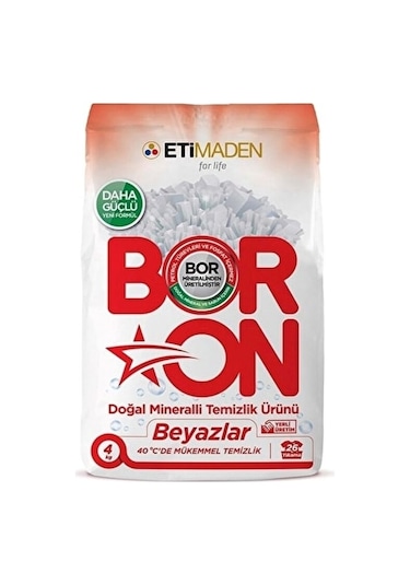 Boron Doğal Mineralli Beyazlar İçin Temizlik Ürünü 4 KG