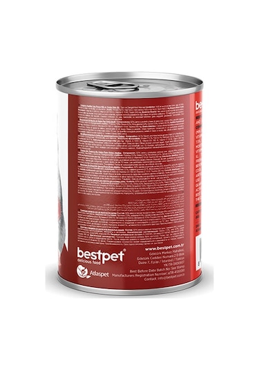 Bestpet Parça Etli Sığrlı Etli Yetişkin Kedi Konservesi 24 Adet 400 Gr 243-20014.04