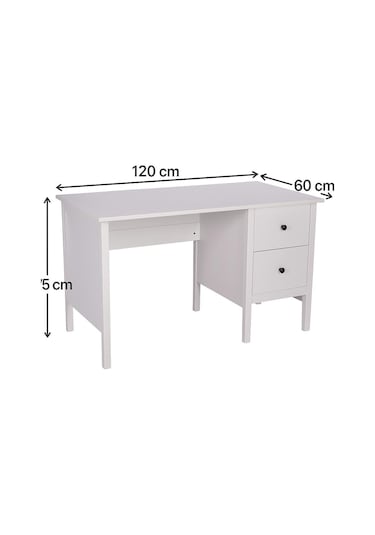 Study 2 Çekmeceli Çalışma Masası Beyaz
