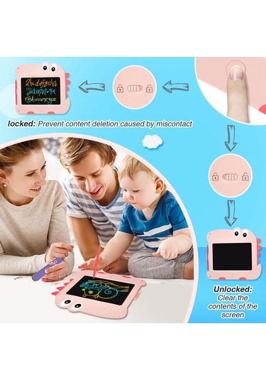 Lemestar 8,5 İnç Renkli Lcd Yazı Tahtası - Çocuklar İçin Eğitici Çizim Tableti Ve Güvenli Oyuncağı