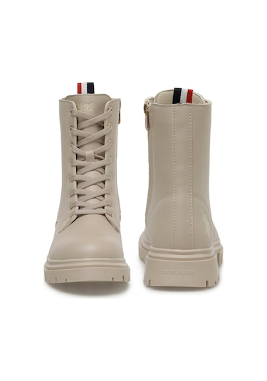 U.s. Polo Assn. Halles 3pr Bej Kadın Biker Bot 000000000101479760 Bej