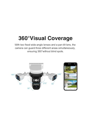 Vstarcam Bg621sr 3 Kameralı 6mp Güneş Panelli Sim Kartlı 4g Solar Kamera