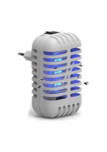 Yaleker Beyaz Evcil Uv Işıklı Elektrikli Mus Derici - Sessiz Çalışma, Güvenli Kafes, 110v-240v İngiliz Standardı Beyaz