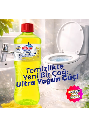 Nilem Sihirli Klozet Uzmanı Çamaşır Suyu Katkılı 1 L