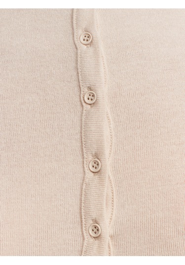 Dilvin 31544 Düğmeli Uzun Kollu Top-taş Taş