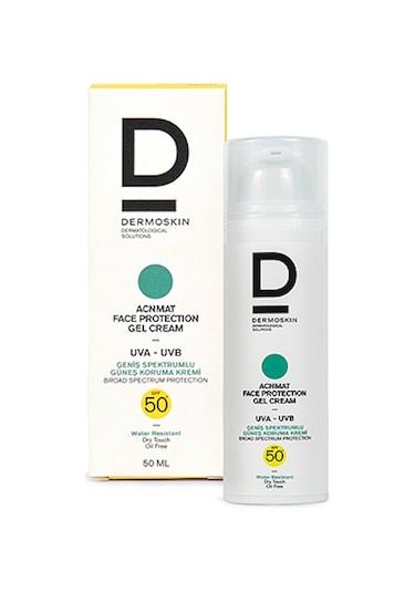 Dermoskin Acne Mat Face Protection Gel Güneş Kremi SPF50+ 50 ML