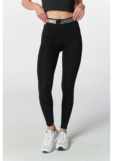 Hummel T-te Maja Mid Waist Cotton Kadın Siyah Tayt 931567-2001