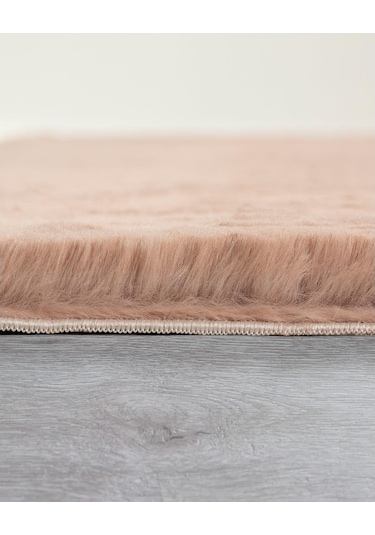 Jassrug Fuzzy Kürk Halı 80 x 150 Pudra