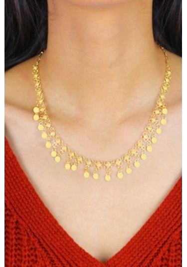 Tek Sıra Altın Kaplama Kişniş Midyat Gümüş Üçlü Set