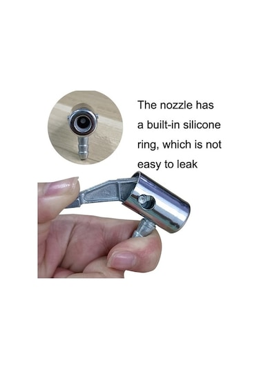 Fastbuy 2 Adet Araç Pompa Boru Bağlantısı, Lastik Ağız, Hızlı Bağlantı, Şişme Pompa Döndürme Aksesuarı Diğer