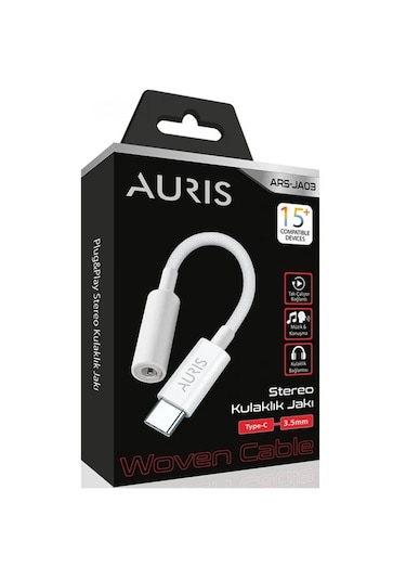 Auris Ja03 İ15 Type-c Jack Kablo Dönüştürücü Teype-c
