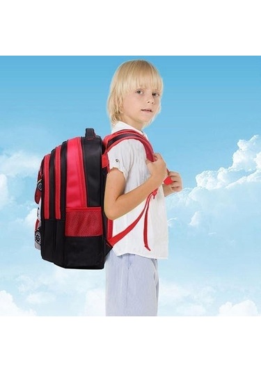 3d Suya Dayanıklı Erkek Sırt Çantası Sevimli Araba Karikatür Okul Kitap Çantası Cjqcwz Mavi