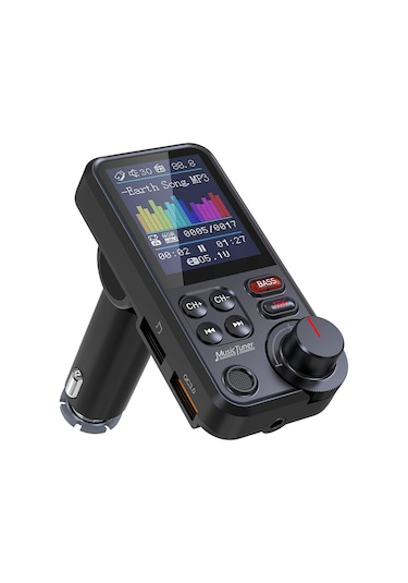 Suofeng Araç İçin Akıllı Bluetooth Mp3 Çalar - Fm Vericili, Usb Şarj, Hd Ses, El Serbest Konuşma