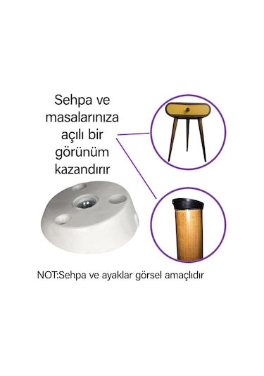 8 Adet Dereceli Ayak Tabanı Beyaz Mobilya Masa Sehpa Ayağı Bağlantı Aparatı Açılı Plastik