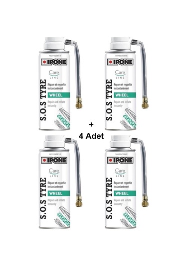Ipone Sos Tyre Lastik Tamir Köpük Spreyi 200 Ml S.o.s. - 4 Adet