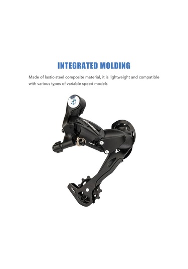 Geeroyoo 7/8/9 Vitesli Dayanıklı Dağ Bisikleti Arka Vites Değiştirici, Kolay Kullanım Ve Bakım Siyah
