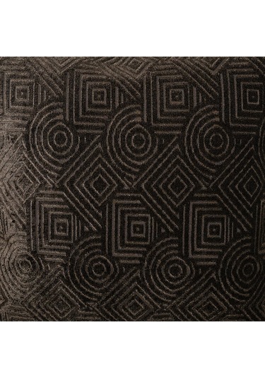 Sezyon Mira Desenli 50 50 Koyu Kahverengi Kırlent Kılıfı Koyu Kahverengi