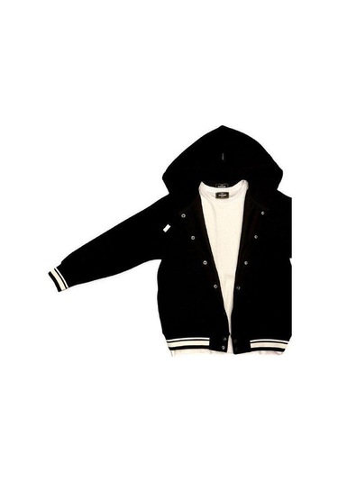 Carinos Erkek Çocuk Kapüşonlu 2li Sweatshirt-14687 Siyah