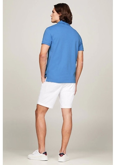 Tommy Hilfiger Erkek Polo Heren Soluk Mavi T-shirt Denim Tommy Hilfiger Erkek Polo Heren Soluk Mavi T-shirt Denim