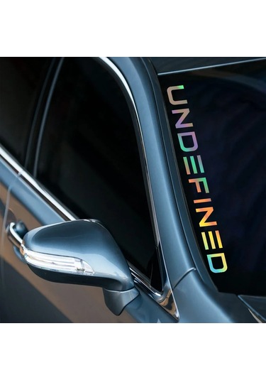 Dört Boyutlu Tanımlanmamış Araba Çıkartma Stil Gövde Penceresi Ön Cam Tampon Matt Silver 91.4x9.4cm 1 Piece Set