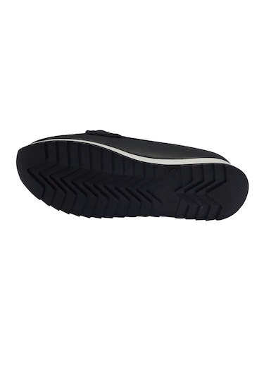 Tarzbu Kadın Siyah Taşlı Tokalı Comfort Loafer Ayakkabı, Rahat Taban, Düz Kadın Babet Ayakkabı Taslıtokalıtarzkl1 1961 Sıyah