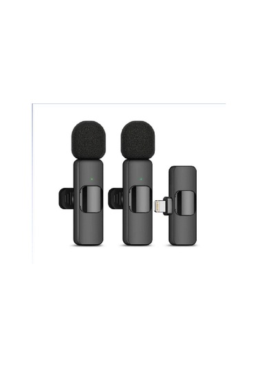 K9 İphone Uyumlu Lightning Kablosuz Tak Çalıştır Yaka Mikrofonu