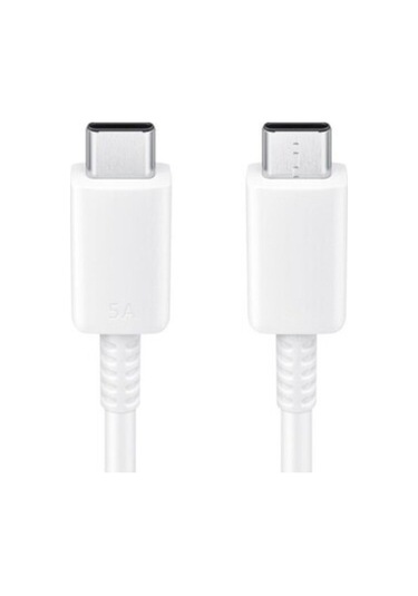 Samsung Galaxy S24 Uyumlu 45 Watt Hızlı Şarj Kablosu - Usb-c Kablo - Beyaz