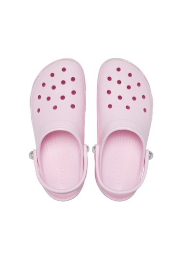 Classic Platform Pearl Clog Pink Milk Pembe
