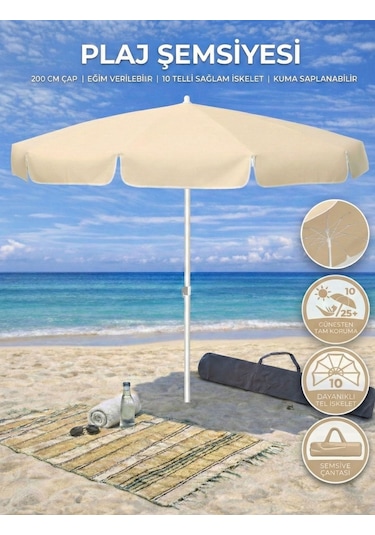 Form Outdoor Plaj Şemsiyesi + Taşıma Çantası