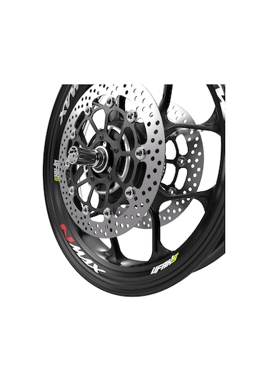 Yamaha Nmax Jant Sticker Fosforlu Kırmızı