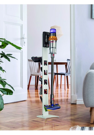Bumech Stark -philips-Bosch Uyumlu- Beyaz Dikey Süpürge Standı