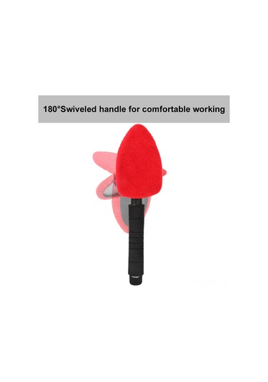 Jeemson Araç Cam Temizleyici, Uzatılabilir Gövde, Mikrofiber Yastık, 180 Döner, Su İle Temizler, Sıcaklık Dirençli