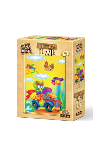 Art Kids Çılgın Uçurtmacılar 16 Parça Ahşap Puzzle