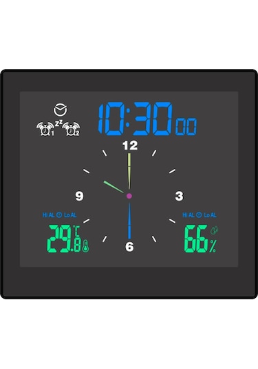 Jms Banyo Dijital Saat Su Geçirmez Sıcaklık Ve Nem Ölçer Termometre Higrometre Lcd Ekran