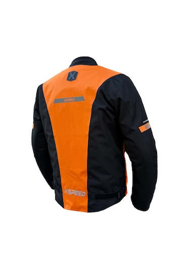 Xspeed Eon Dört Mevsim Korumalı Uzun Motosiklet Montu Turuncu - Siyah