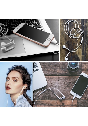 Zmc Bilişim İphone Ucu Çıkışlı Pop Up Kulakiçi Yumuşak Kontrol Tuşlu Kulaklık