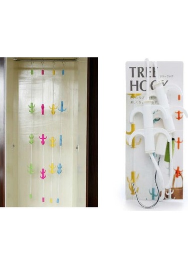 Periboia Dolap İçi Düzenleyici Askı Elbise Giysi Organizer Sihirl Çok Renkli