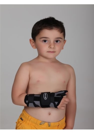 Orthosoft GR-1202-Ç Çocuk Başparmak Destekli El Bilek Ateli Gri