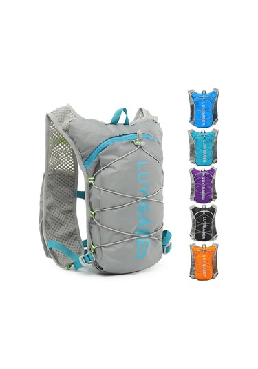 Ultra Hafif Koşu Çantası Yansıtıcı Nefes Alabilen Yürüyüş Sırt Çantası Naylon Açık Hava Spor Maraton Hidrasyon Sırt Çantası Turuncu