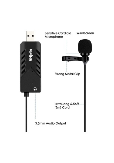 Fifine K053 USB Yaka Mikrofonu