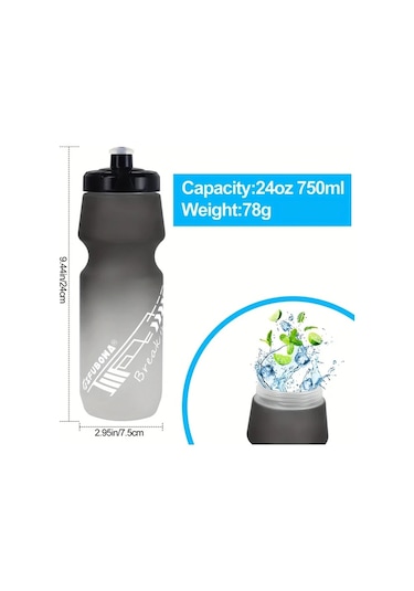 Dashanshop Gıfubowa 24oz Sızdırmaz Bisiklet Şişesi Mavi Bpa Free Spor Fitness Mavi